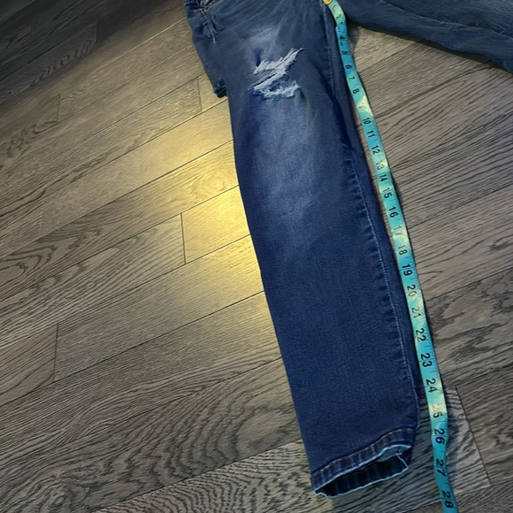 Wax distressed skinny jeans Sz 7 - Picture 11 of 15